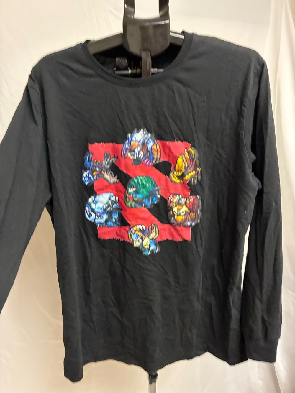 GAME DOTA PIXEL Long-Sleeve T-Shirt Colorful Pixel-Art Gaming Graph